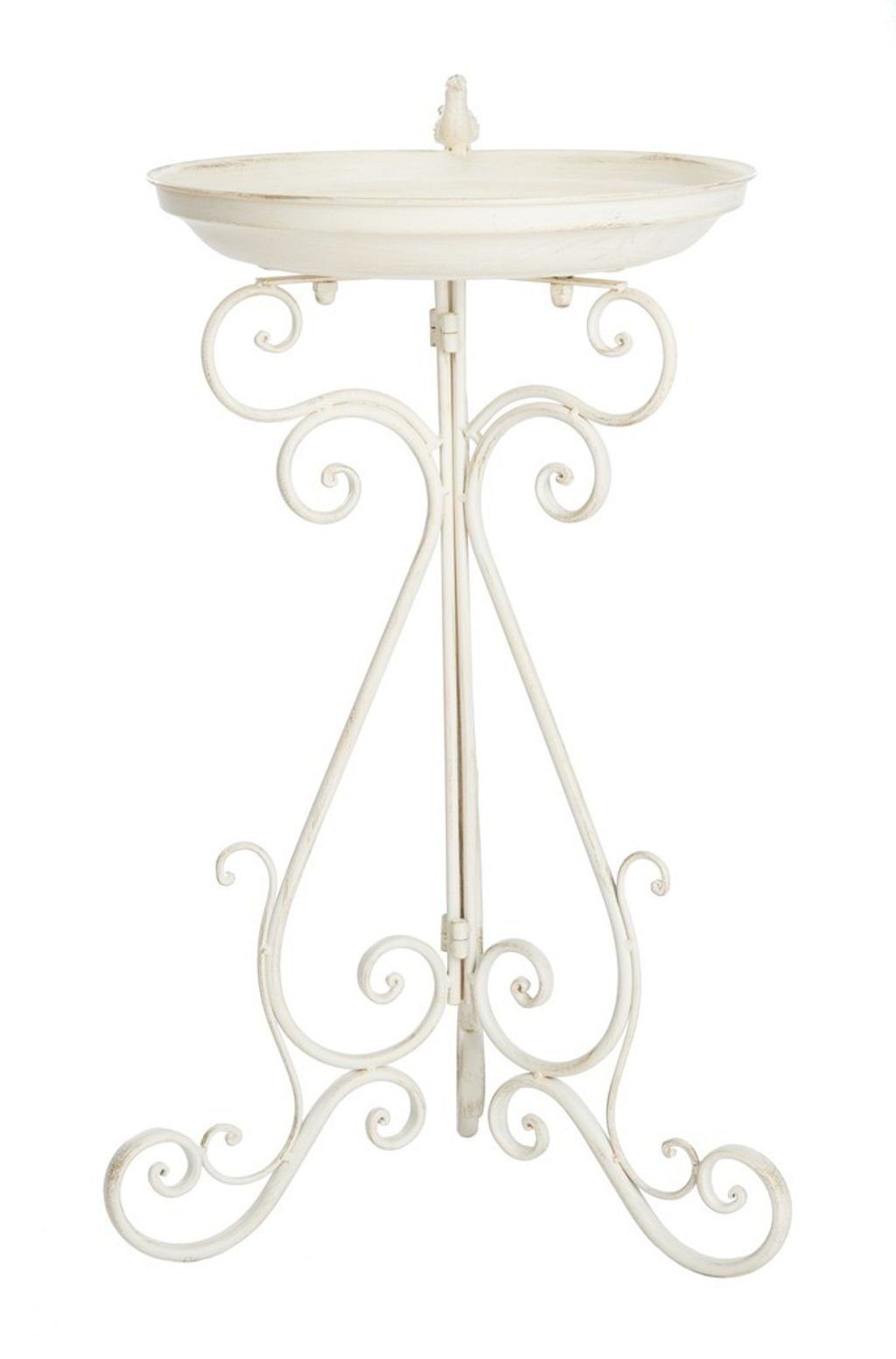Preview image for Scrolls Bird Bath, Pearl White