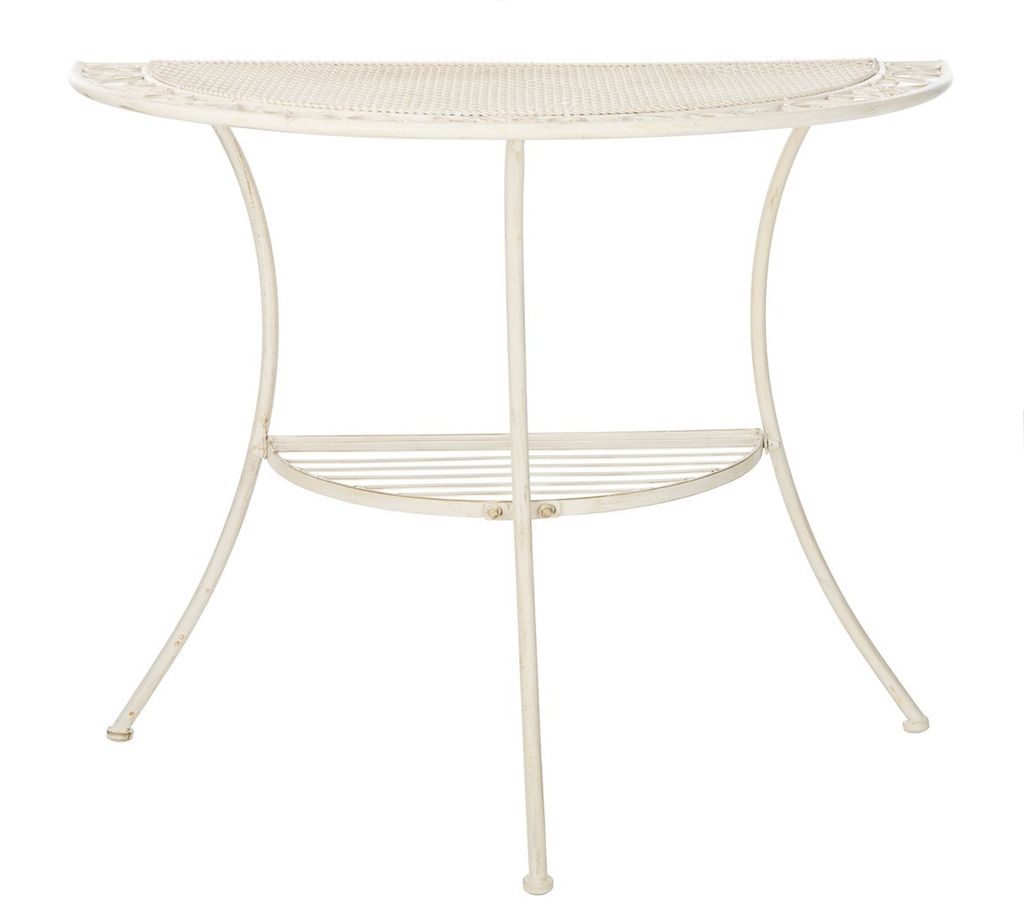 Genson End Table, 39.3" X 31.5", Pearl White
