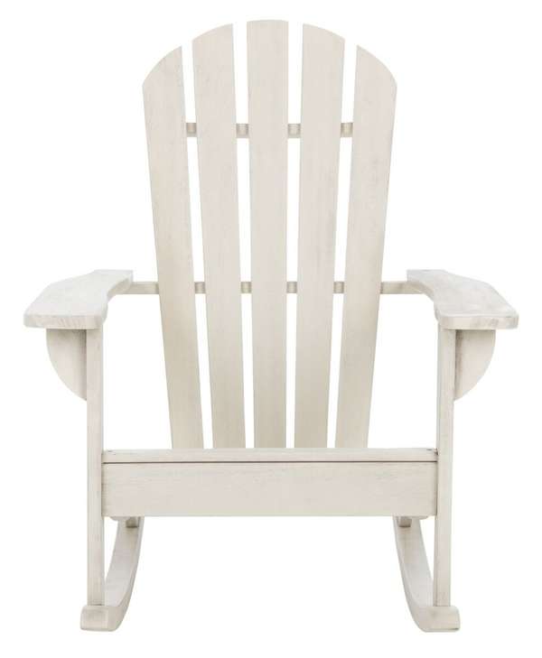 Brizio Adirondack Rocking Chair, 28.3" X 37.4", White