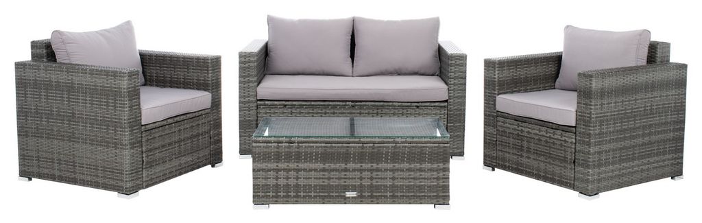 Preview image for Machie 4 Piece Outdoor Seating Set