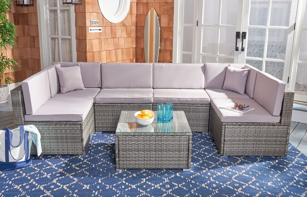 Outdoor Seating Set Grey