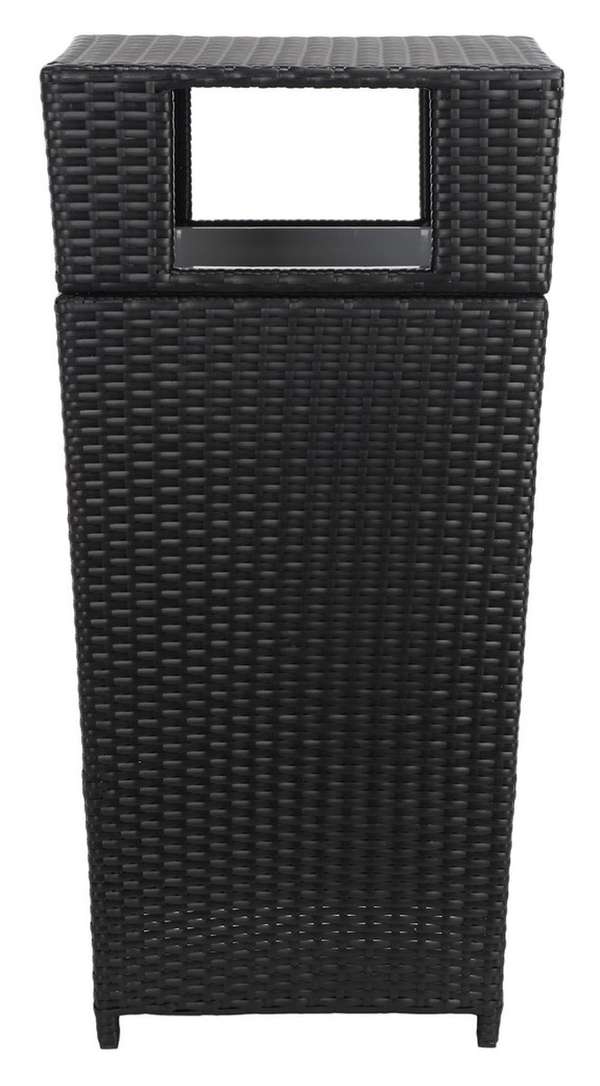 Mazeli Trash Bin, 17.55" X 35.1", Black