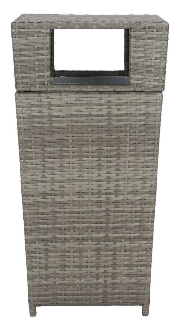 Mazeli Trash Bin, 17.55" X 35.1", Grey