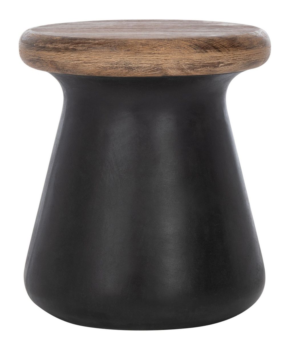 Preview image for Button Indoor/Outdoor Modern Concrete Round 18.1 Inch H Accent Table, 16.5" X 18.1"