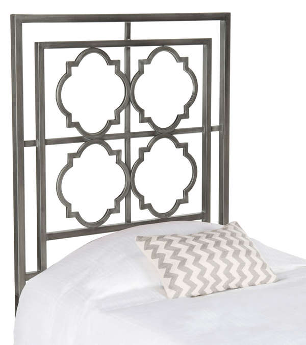 Silva Twin Metal Headboard, 38.6" X 59.8", Antique Iron