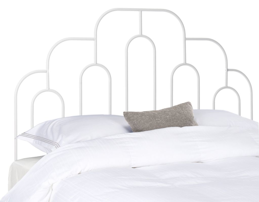 Paloma Metal Retro Headboard, 61.88" X 59", White