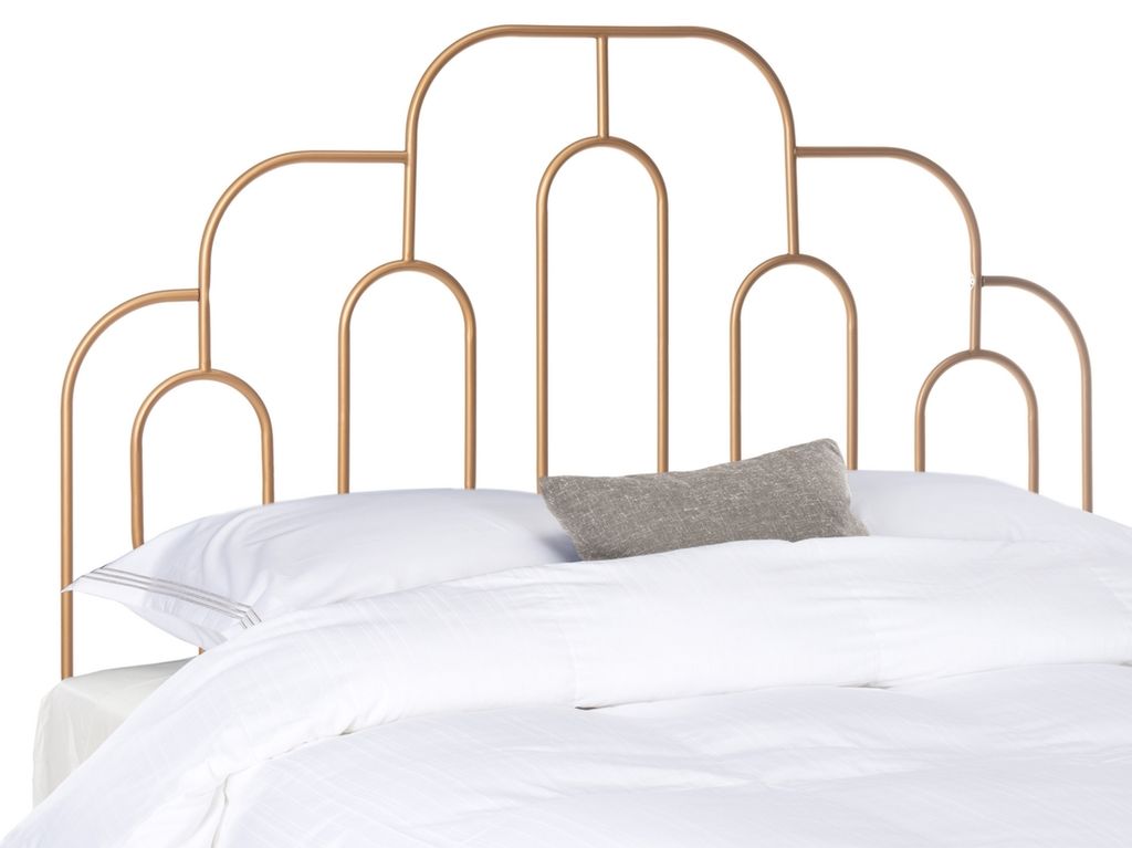 Preview image for Paloma Metal Retro Headboard, 55.88" X 59", Gold