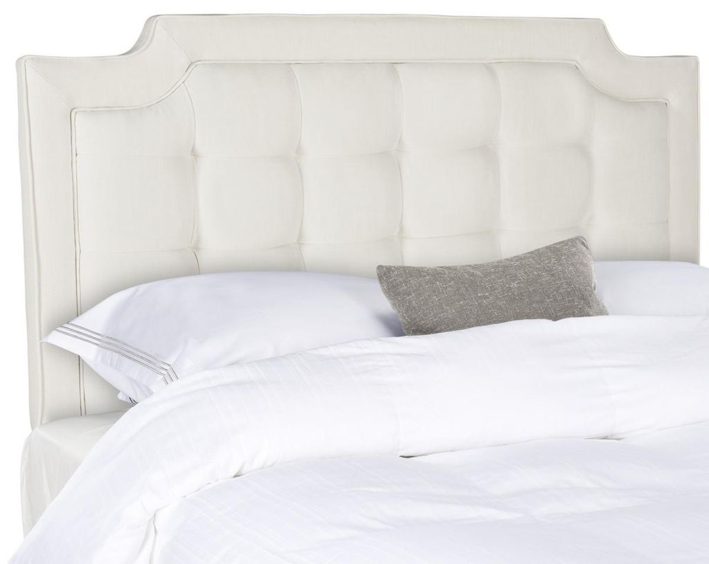 Sapphire Tufted Linen Headboard, 77.6" X 53.9", Crème