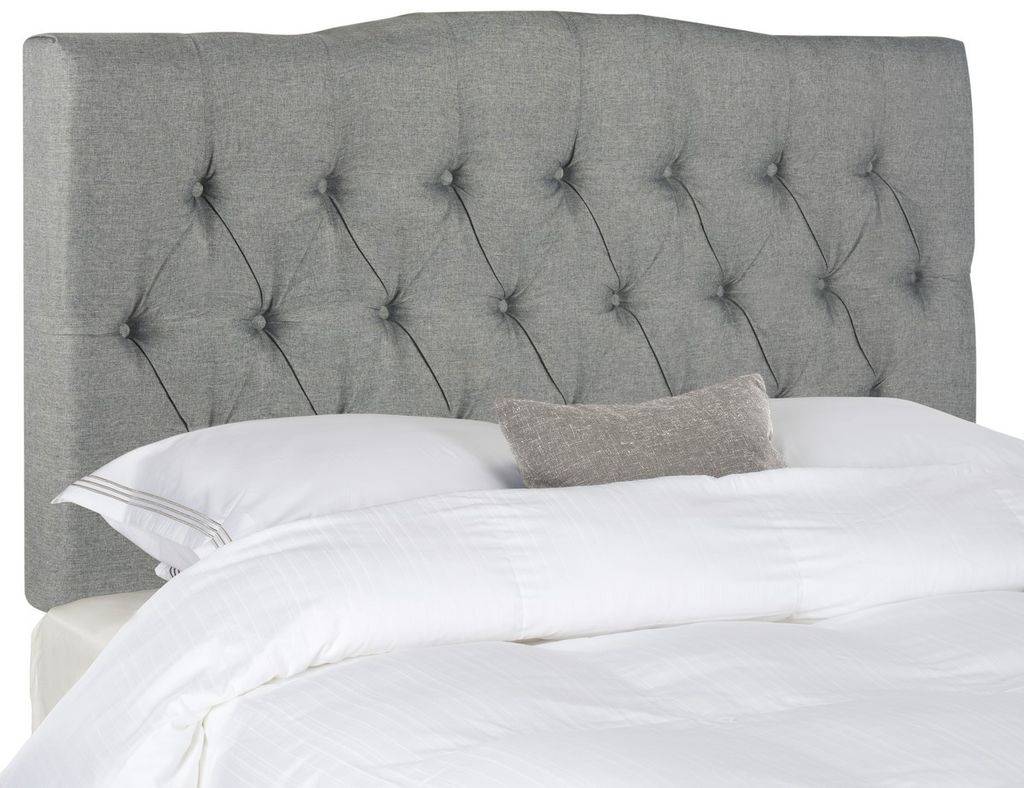 Preview image for Axel Grey Linen Tufted Headboard, 61.8" X 54.1"