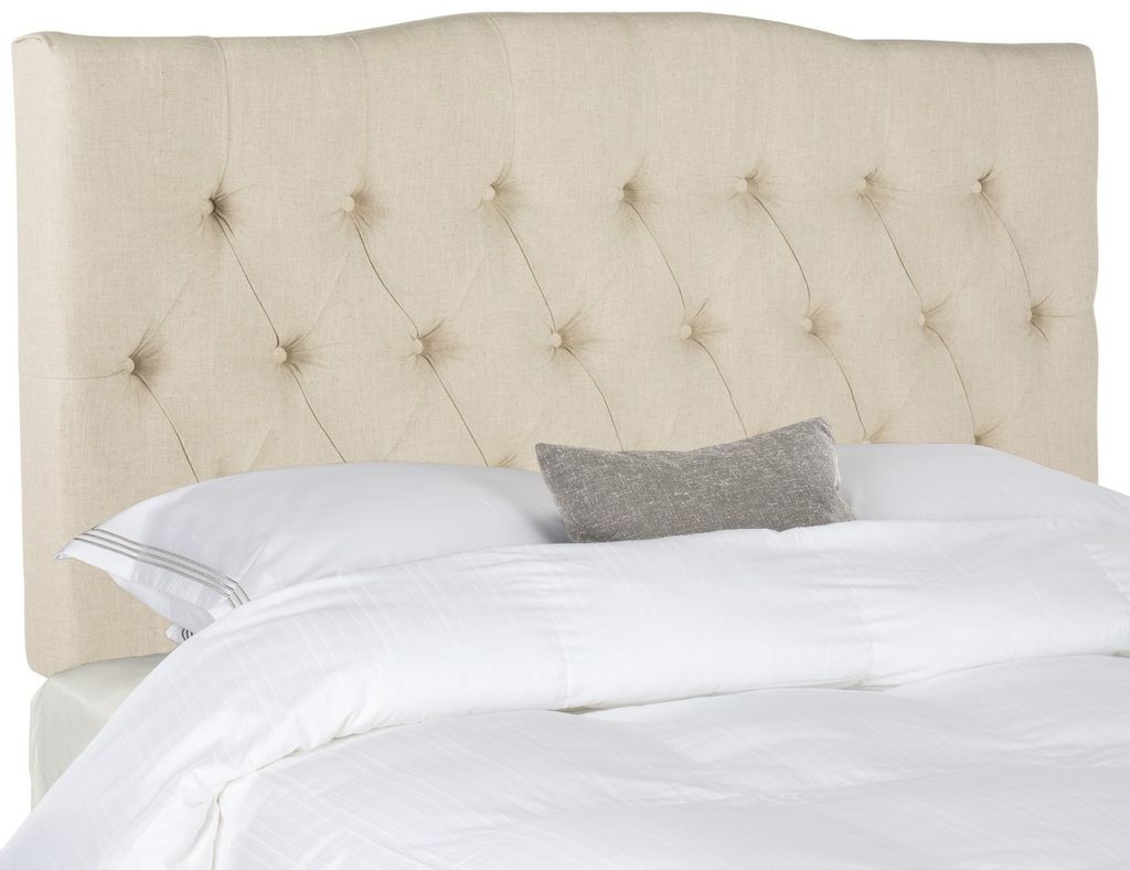 Preview image for Axel Hemp Linen Tufted Headboard, 61.8" X 54.1", Hemp