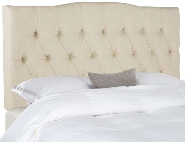 Axel Hemp Linen Tufted Headboard, 61.8" X 54.1", Hemp