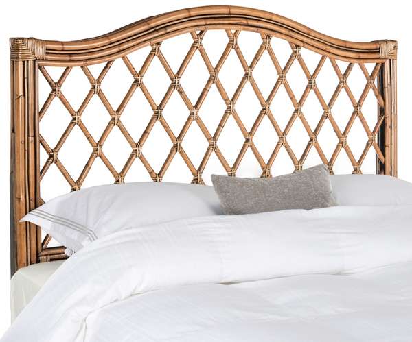 Gabrielle Brown/Multi Wicker Headboard, 55.5" X 55.1"