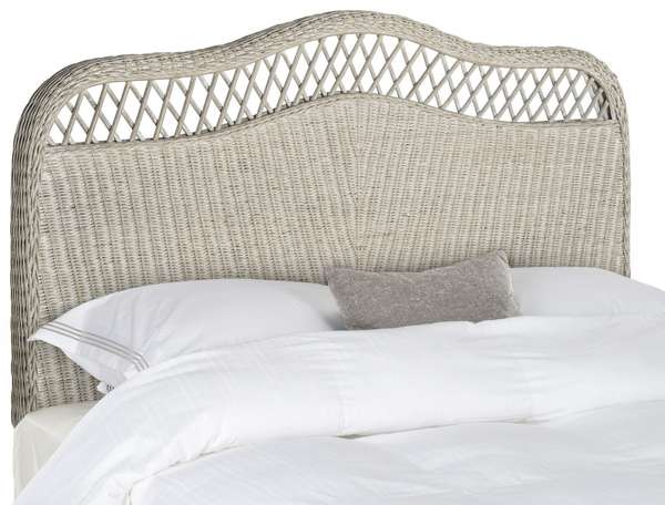 Sephina Antique Grey Rattan Headboard, 79.5" X 53.3"
