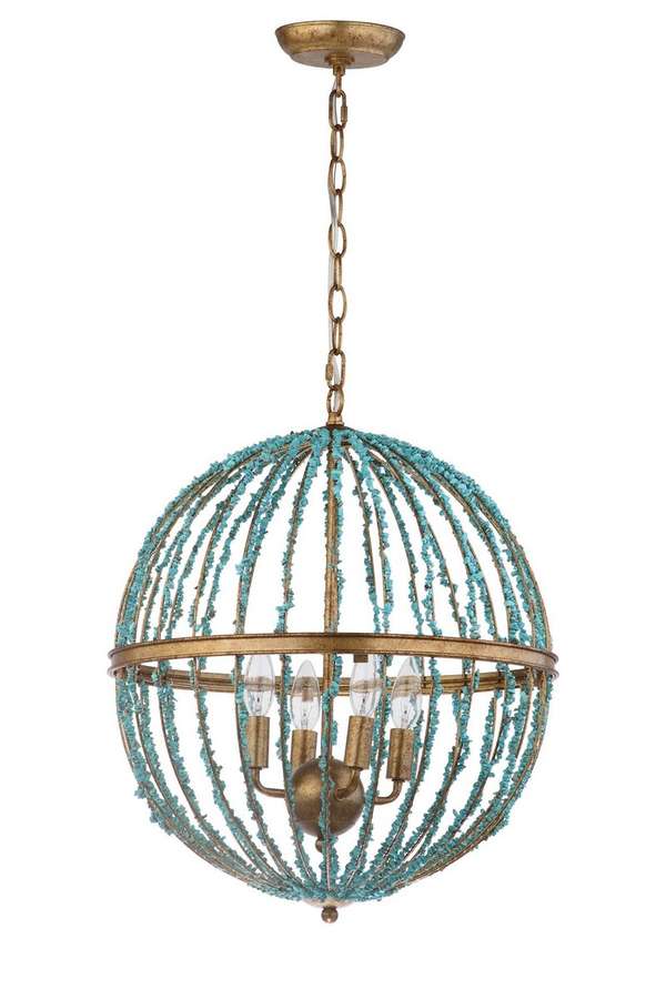 Lalita Cage Chandelier, 17.75" X 98"
