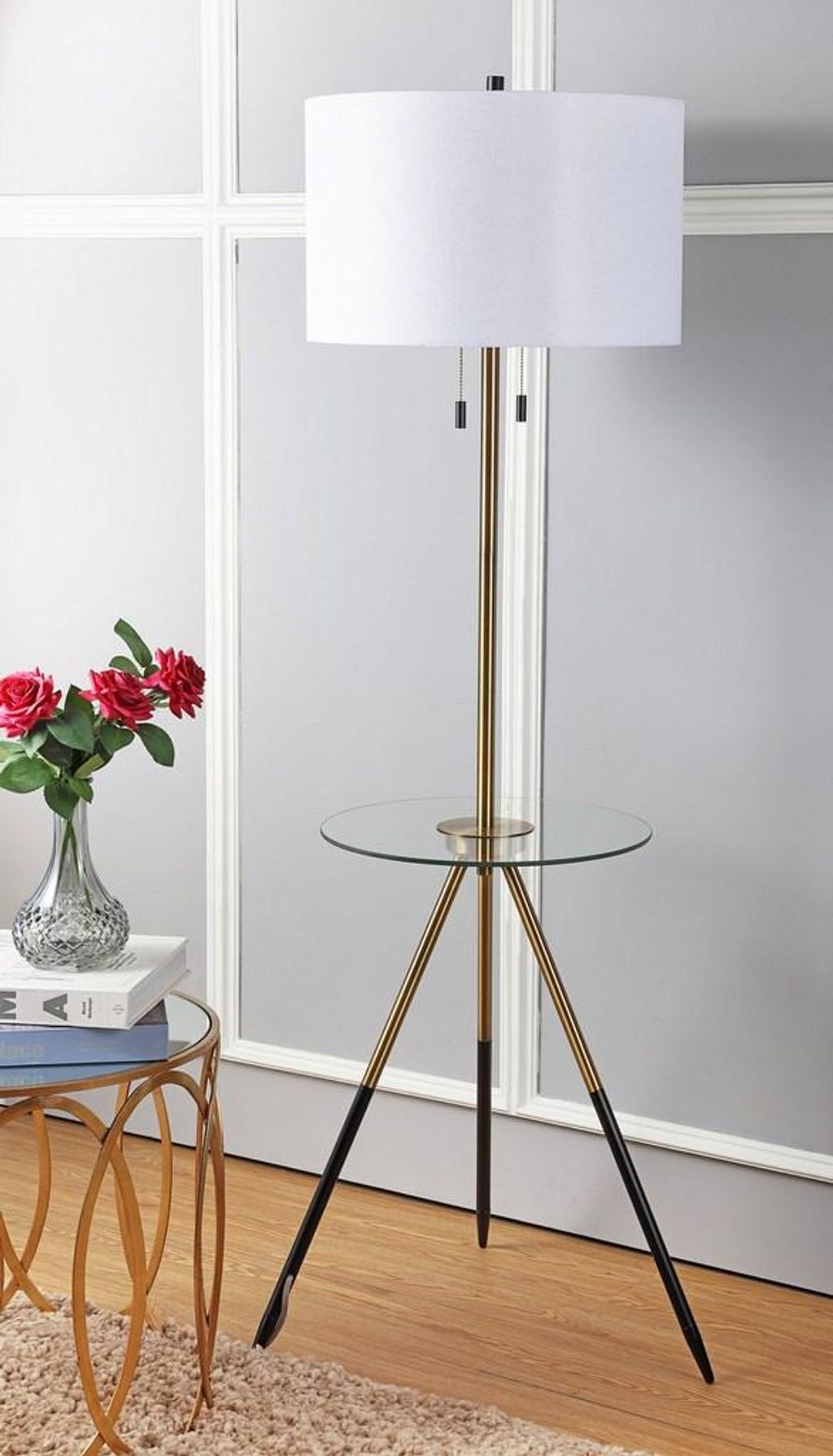 Preview image for Morrison Floor Lamp Side Table, 17.5" X 61"