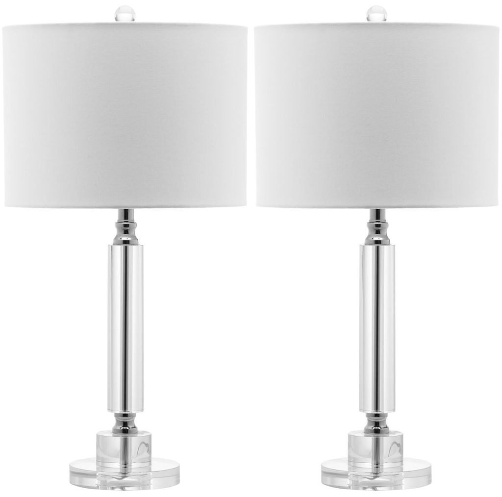 Preview image for Deco 24.5-Inch H Column Crystal Lamp, 13" X 24.5", Set Of 2
