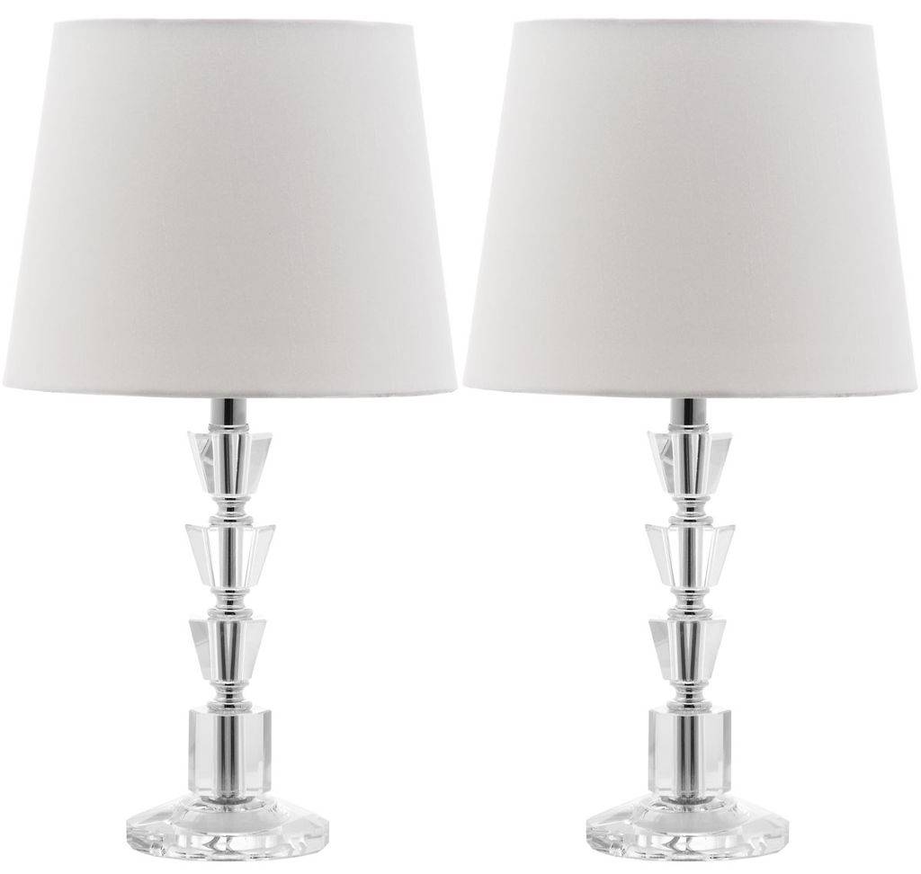 Tiered Crystal Table Lamps (Set of 2)