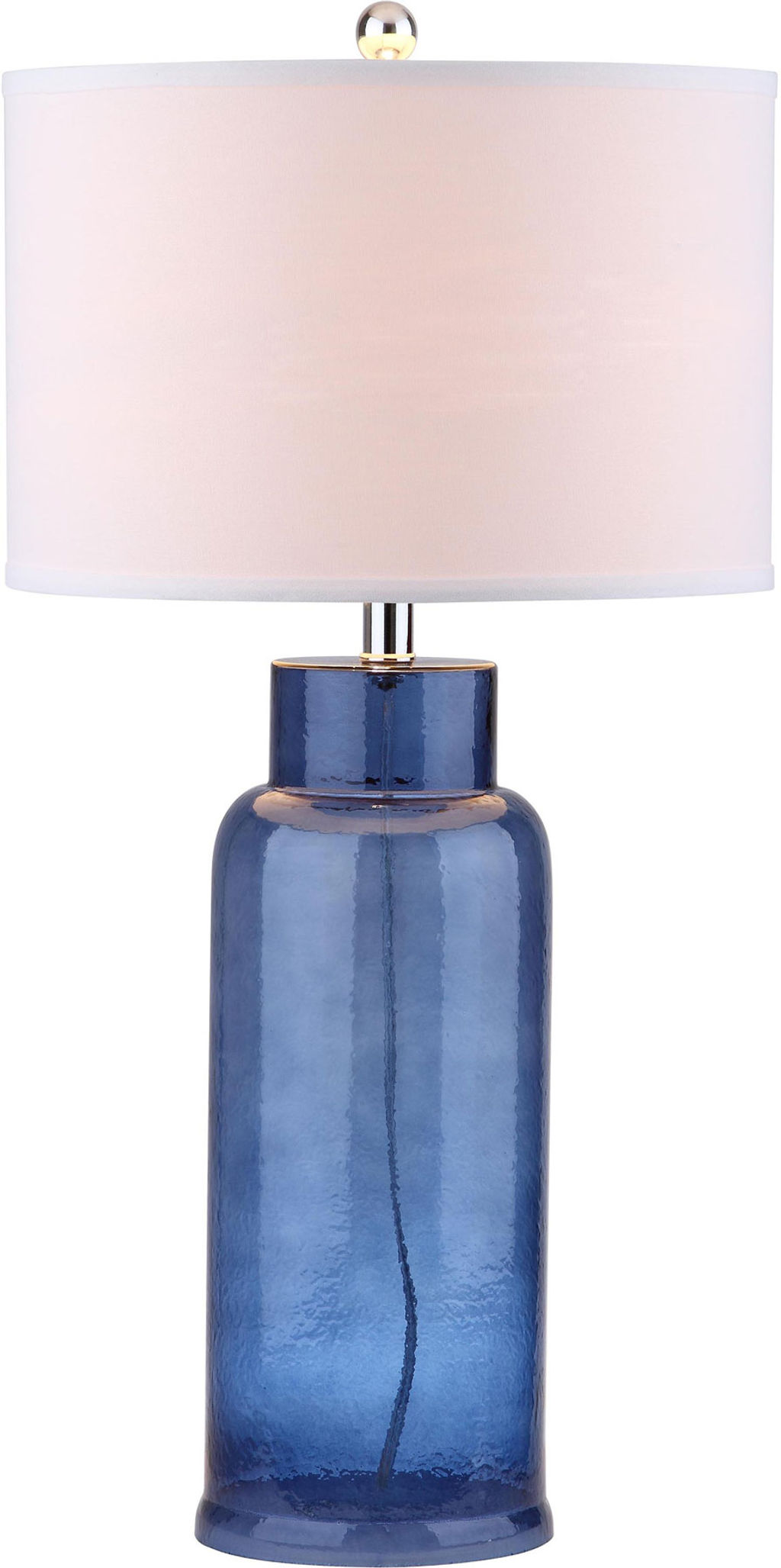 Bottle 29-Inch H Glass Table Lamp, 15.5" X 29", Blue, Set Of 2