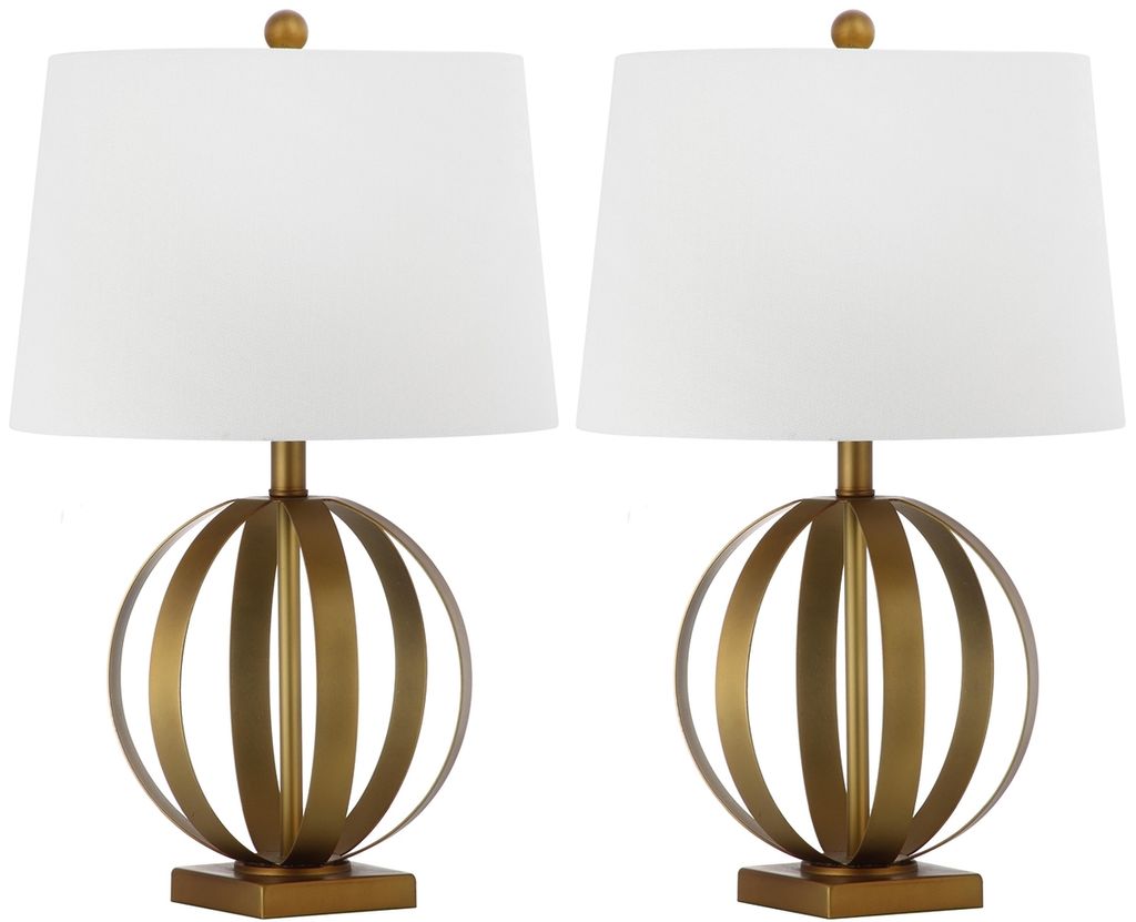 Euginia 24.5-Inch H Sphere Table Lamp, 15" X 24.5", Set Of 2