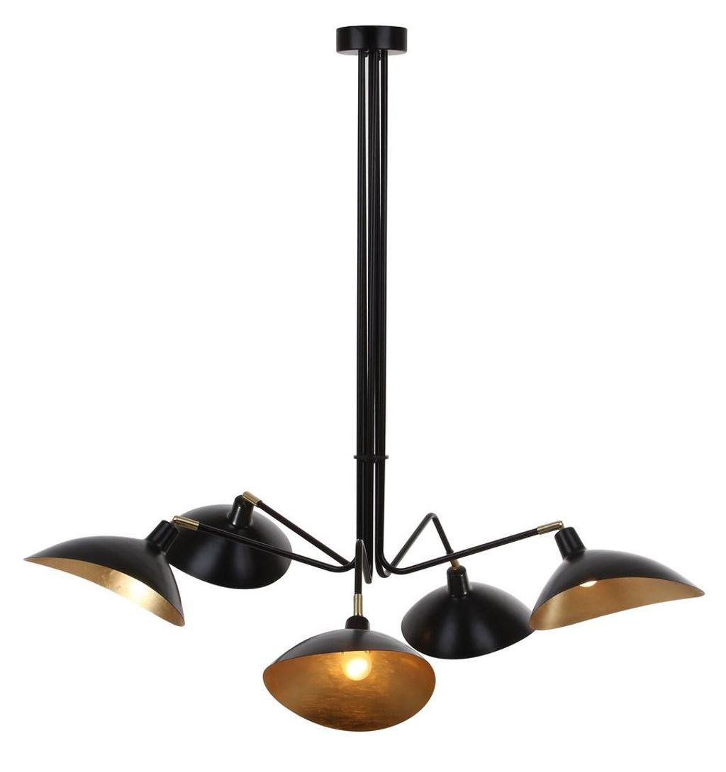 Lettie 5 Light Gold Leaf Detail 49 Inch Dia Pendant, 49" X 43"