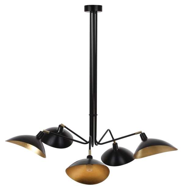 Lettie 5 Light Gold Leaf Detail 49 Inch Dia Pendant, 49" X 43"