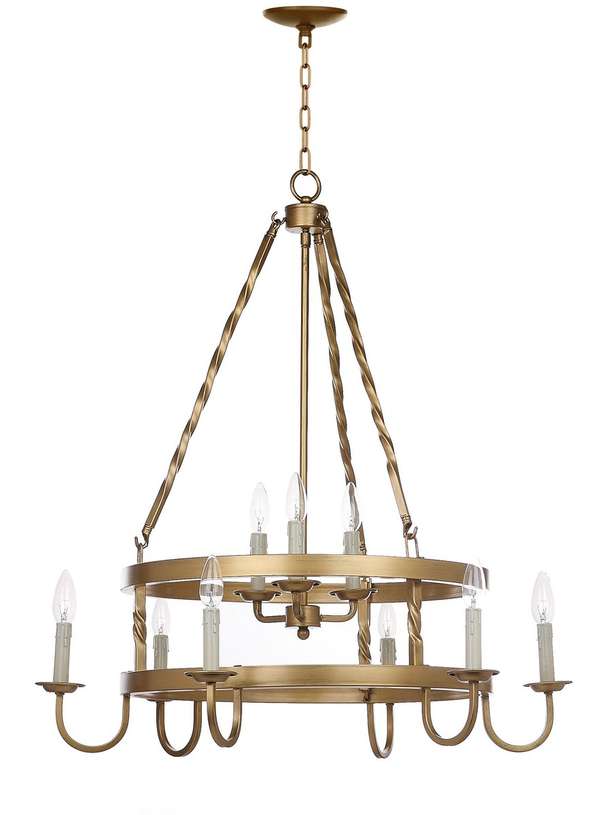 Crowley 31-Inch Dia Adjustable Chandelier, 31" X 108"