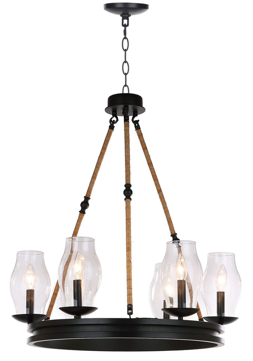 Fritz 25-Inch Dia Adjustable Chandelier, 25" X 104"