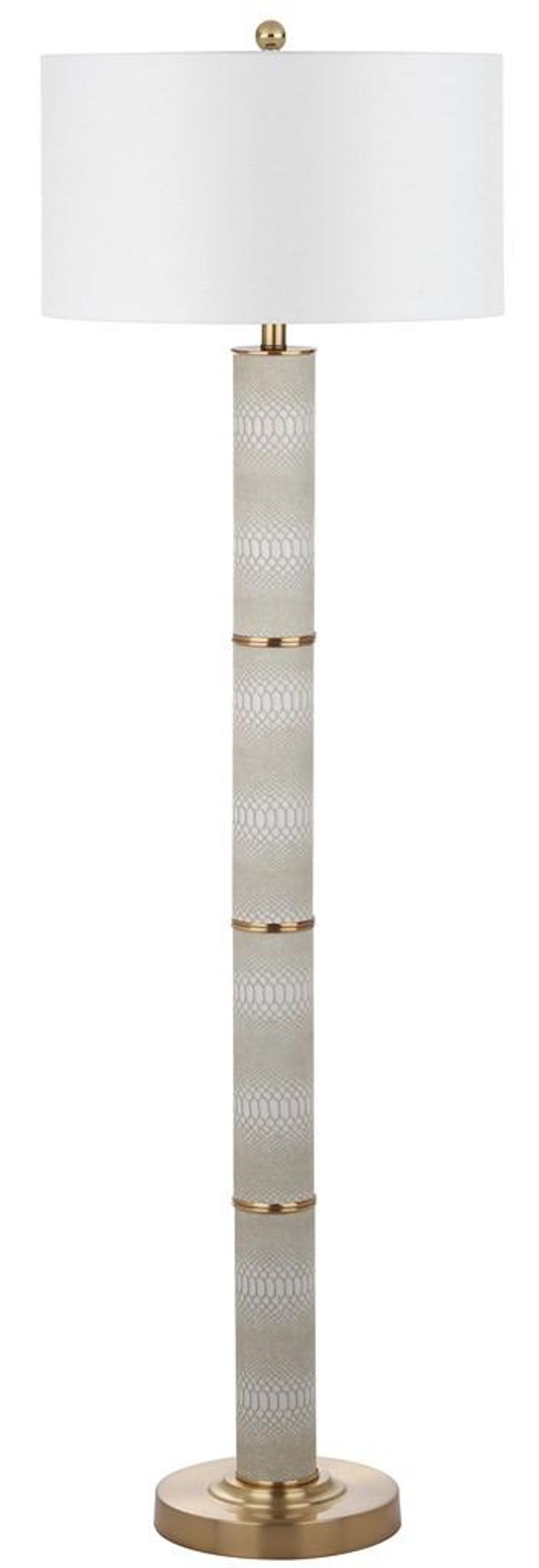 Preview image for Marcello 60.5-Inch H Faux Snakeskin Floor Lamp, 18" X 60.5"