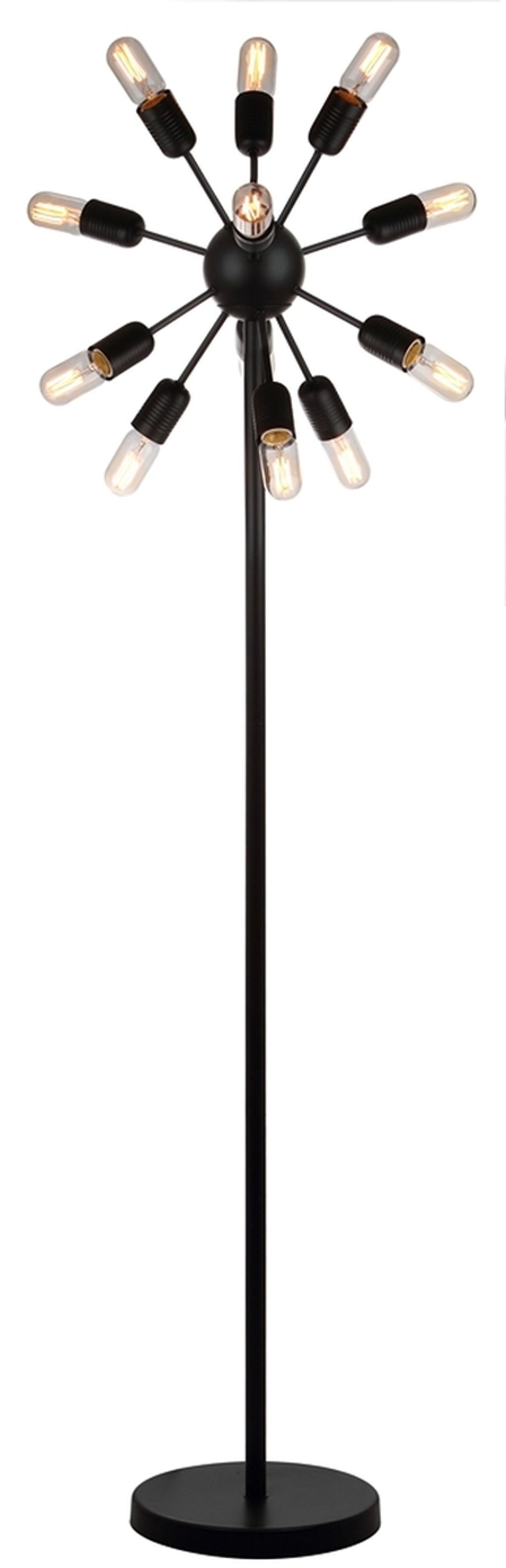 Urban 12 Light 67.5-Inch H Retro Floor Lamp, 17.5" X 67.5"