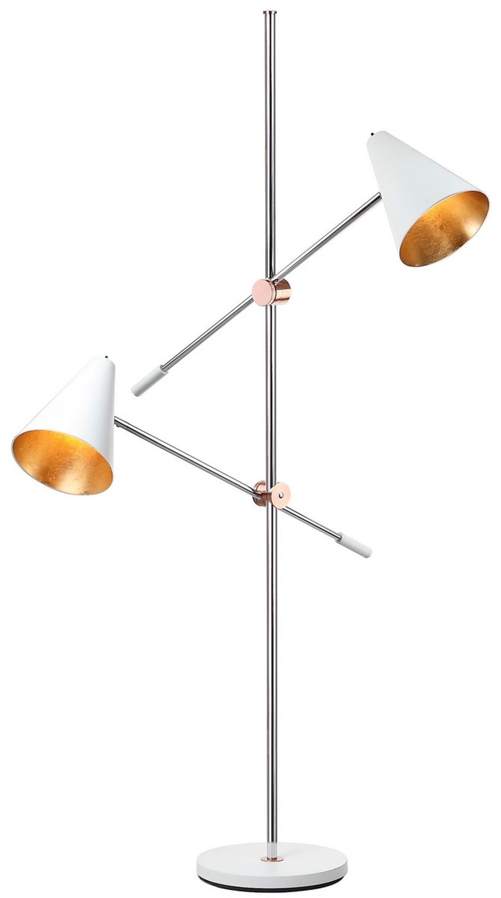 Reed 71-Inch H Floor Lamp, 39.5" X 71", White