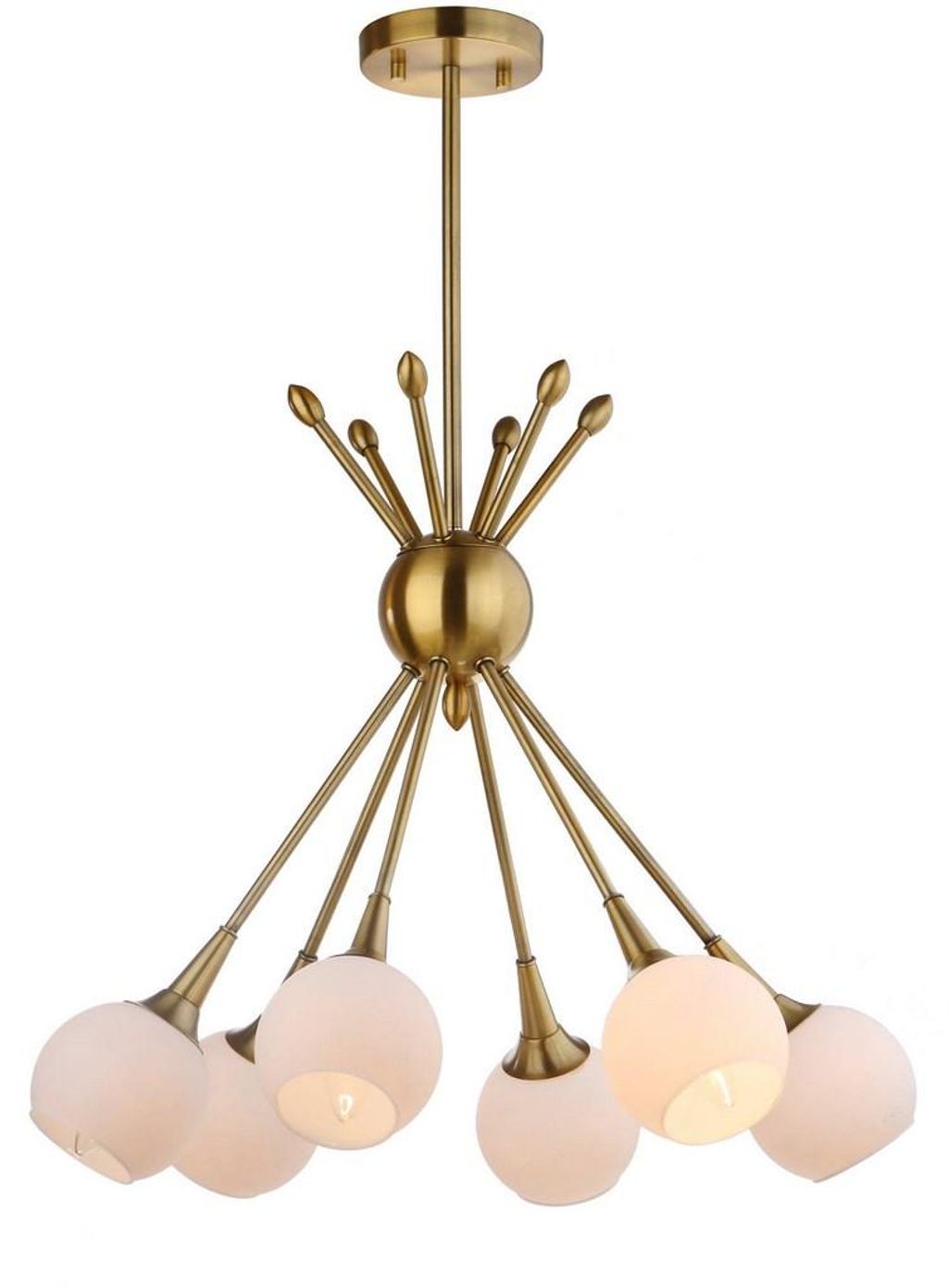 Justine 6 Light 22-Inch Dia Adjustable Pendant, 22" X 54"