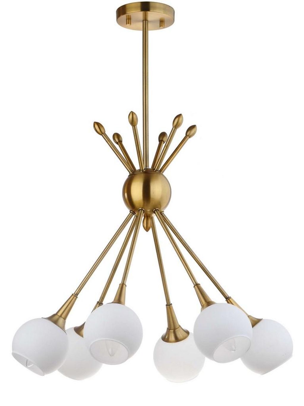 Justine 6 Light 22-Inch Dia Adjustable Pendant, 22" X 54"