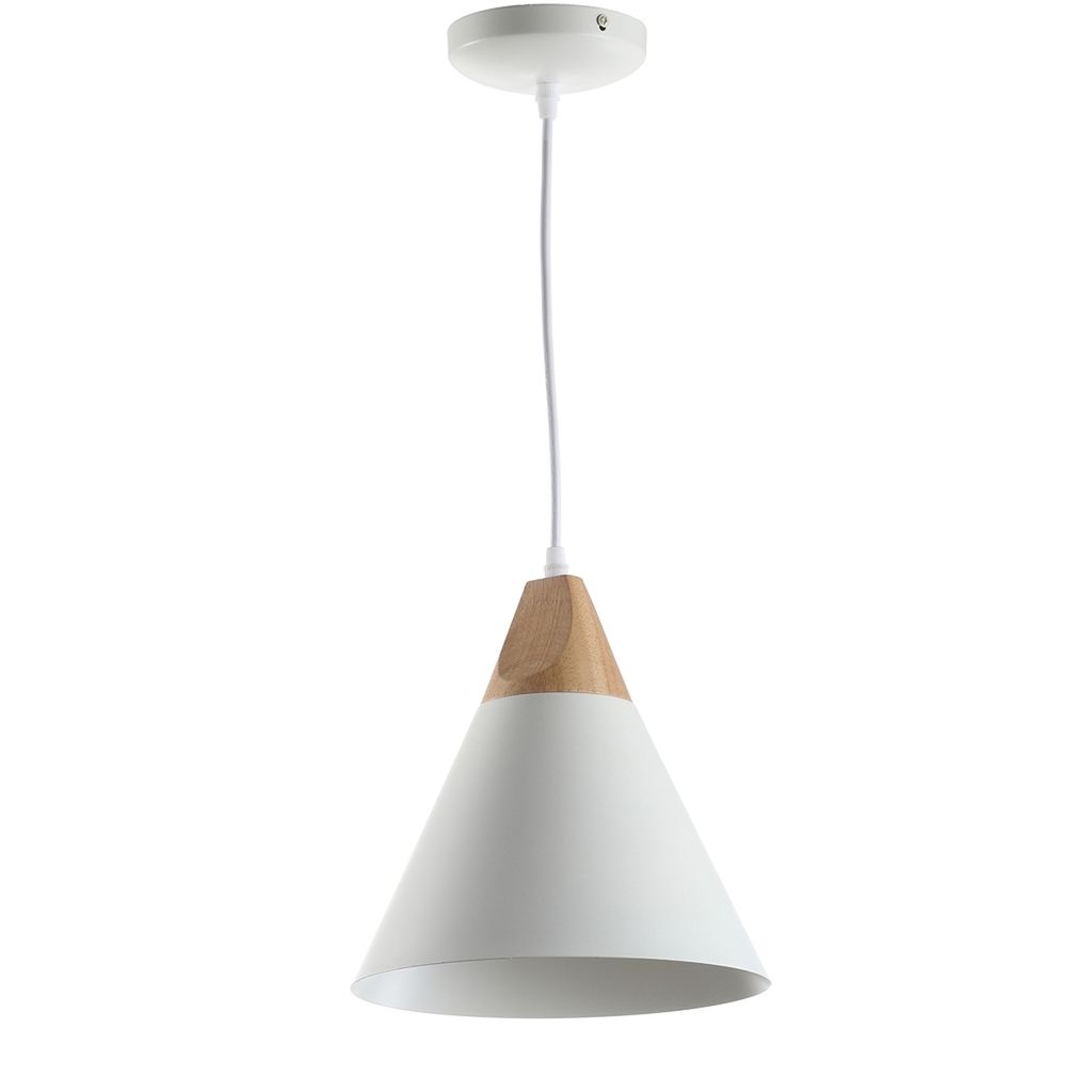 Preview image for Cila Pendant, 10" X 84.9", White/Light Brown
