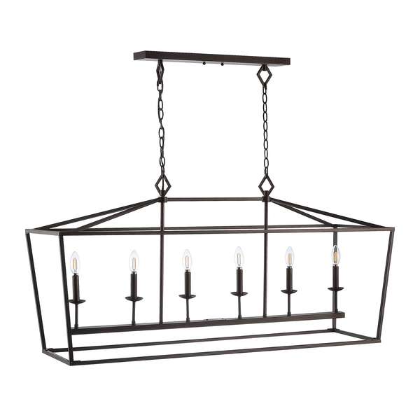 Prener 6Lt Pendant, 49" X 101.25"
