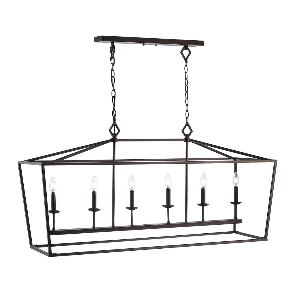 Prener 6Lt Pendant, 49" X 101.25"