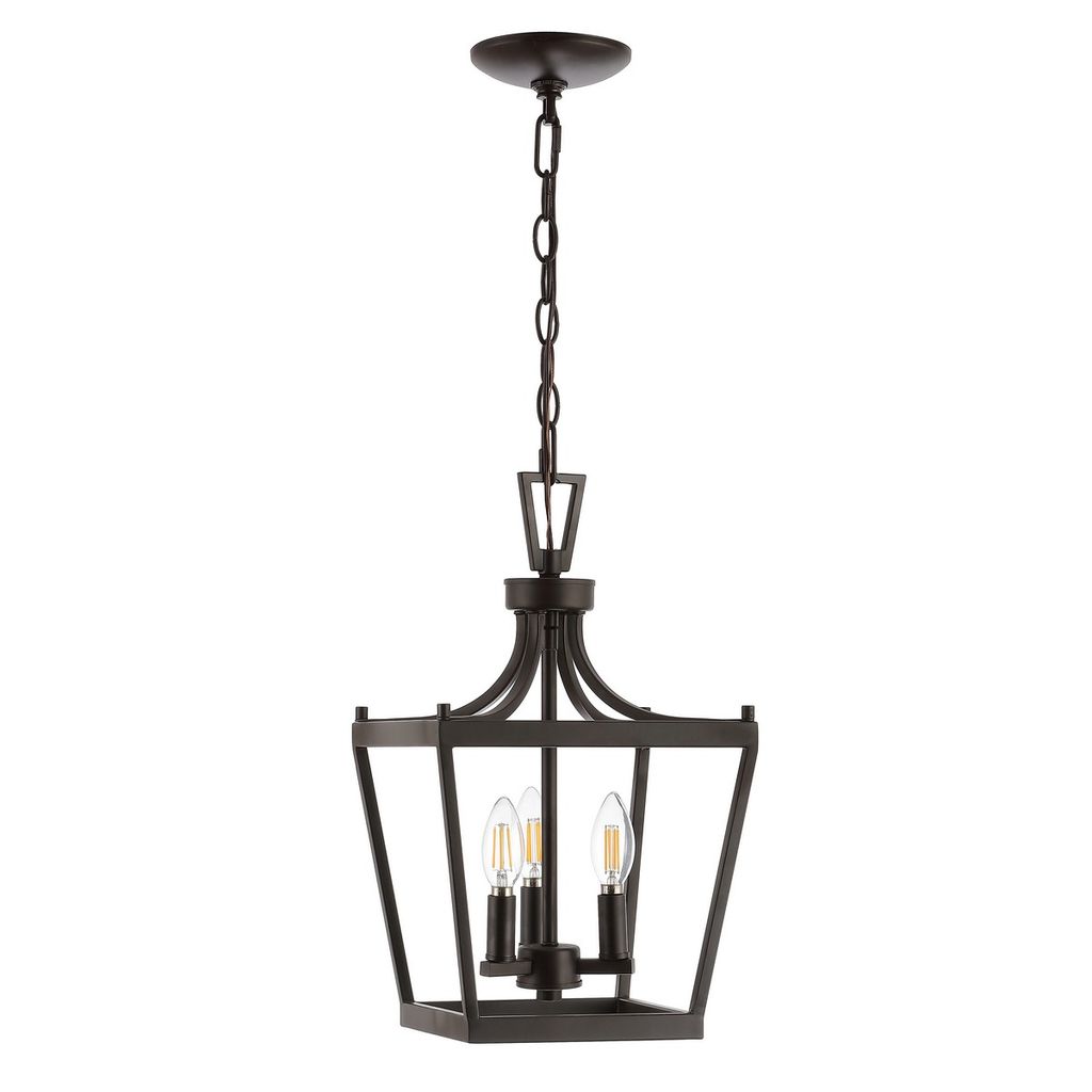 Preview image for Larton 3Lt Pendant, 10" X 93", Oil Rubbed Bronze (Black)