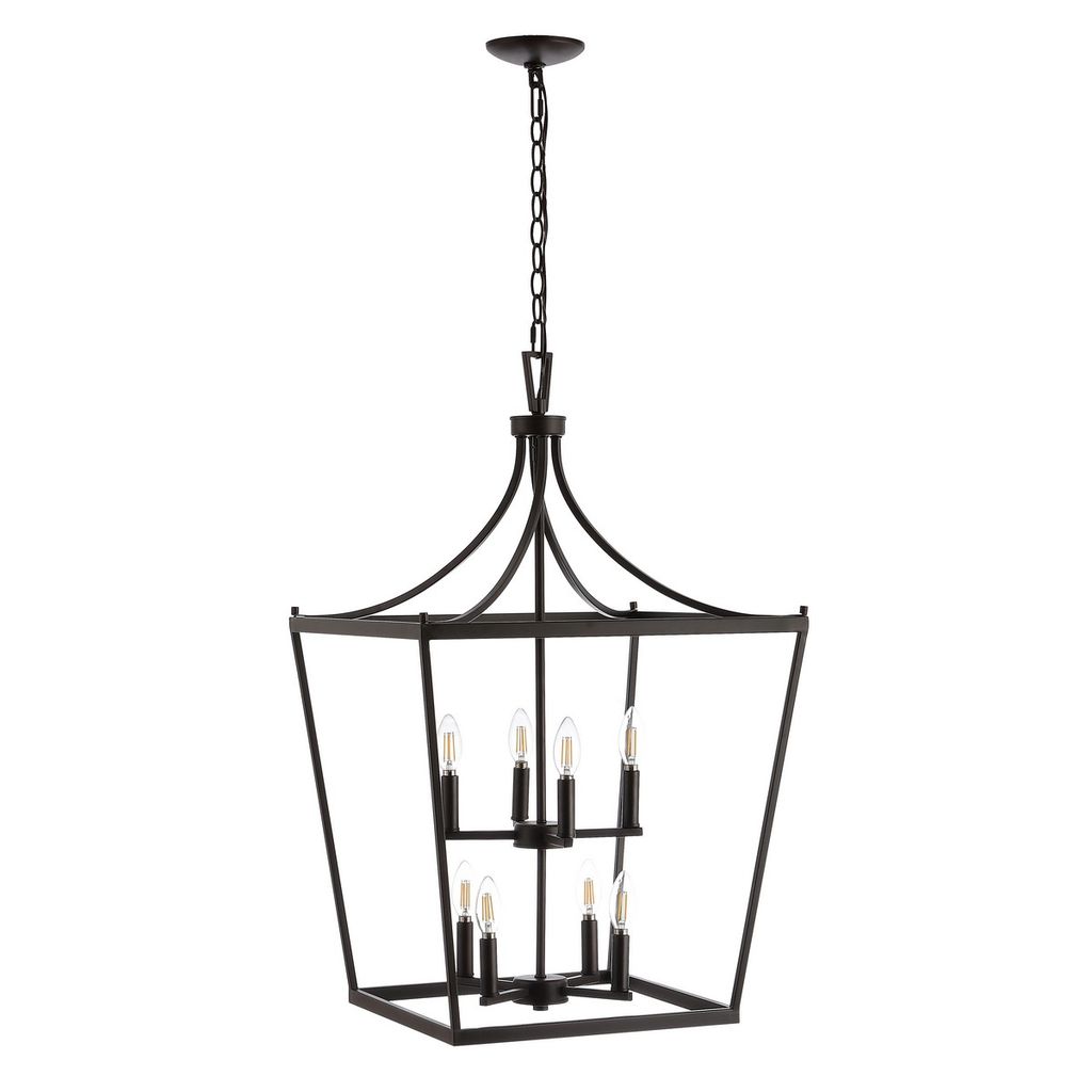 Vallor 8Lt Pendant, 20" X 109.5", Oil Rubbed Bronze (Black)