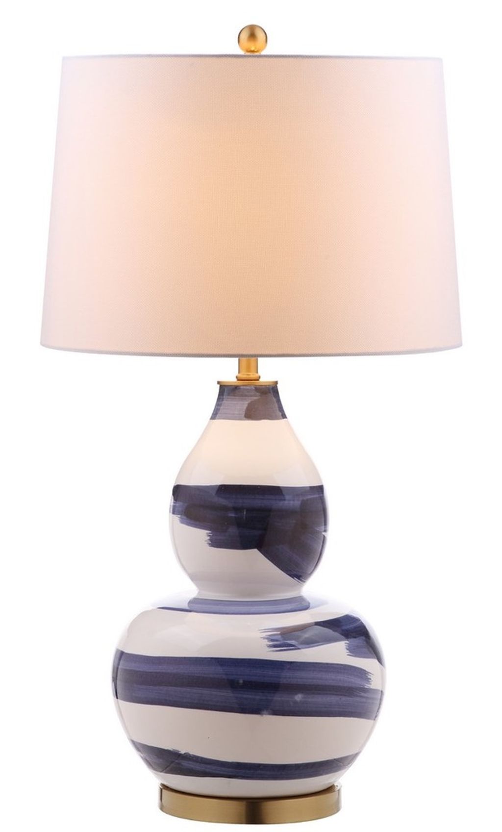 Aileen Table Lamp, 18" X 32", Blue/White