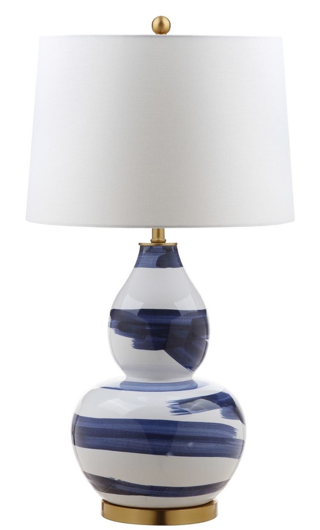 Aileen Table Lamp, 18" X 32", Blue/White