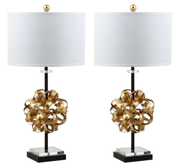 Lionel Table Lamp, 15" X 30", Set Of 2
