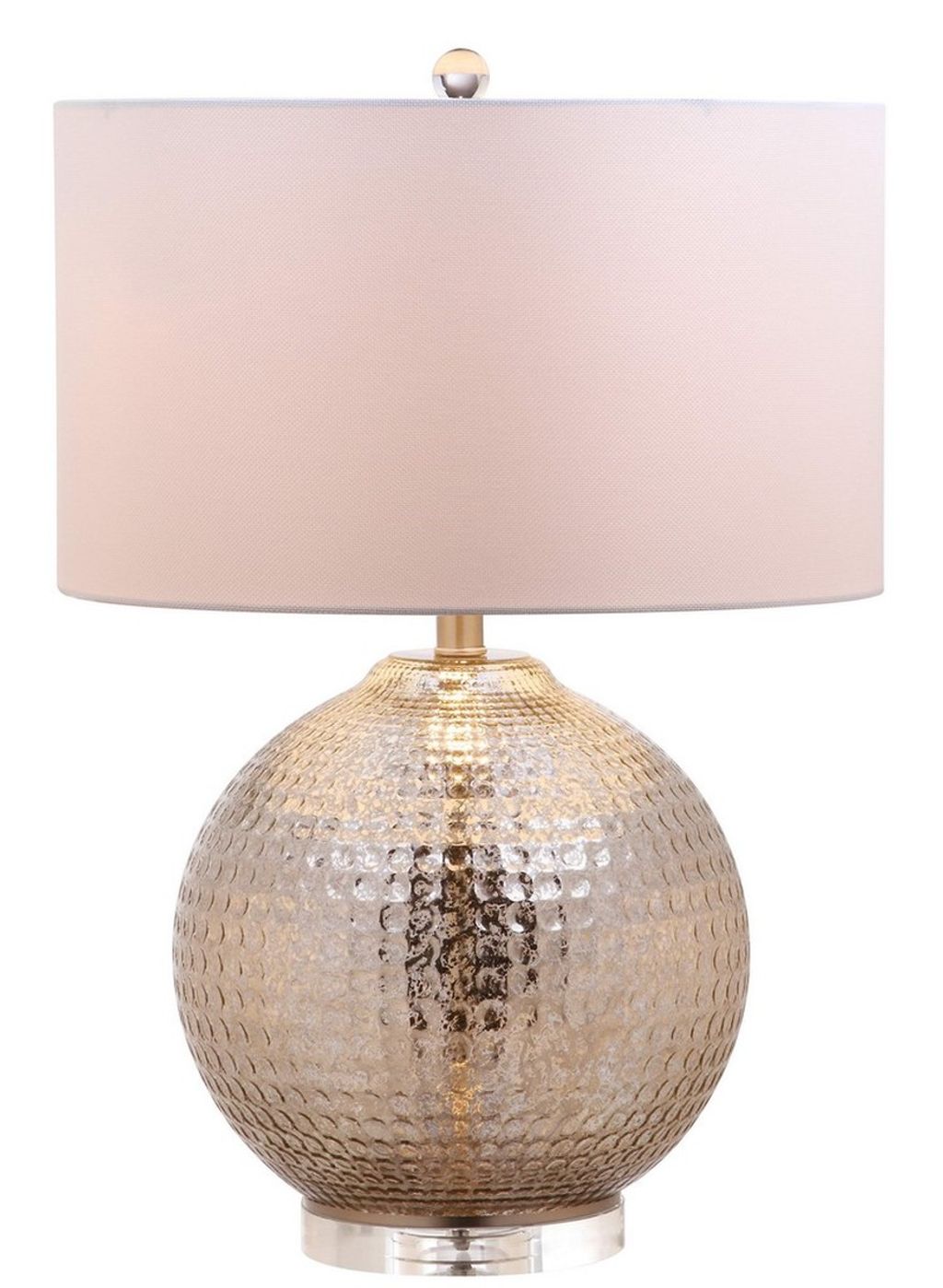 Glass Table Lamp, 17" X 24.5"