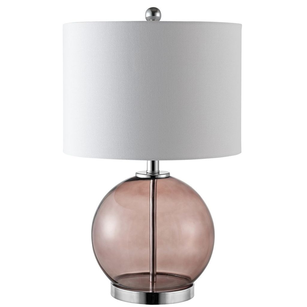 Lonni Table Lamp, 14" X 22.5", Smoked Grey Glass, Set Of 2
