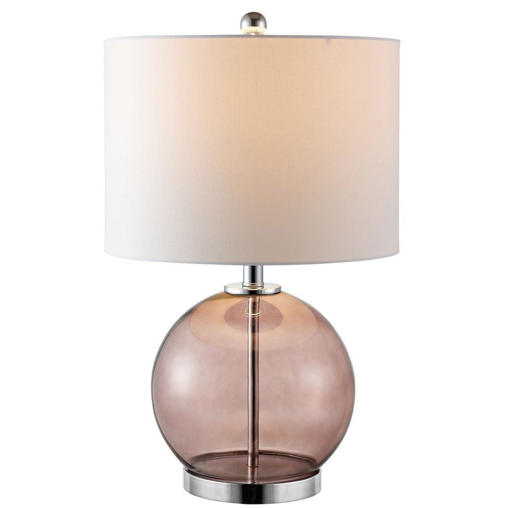 Lonni Table Lamp, 14" X 22.5", Smoked Grey Glass, Set Of 2