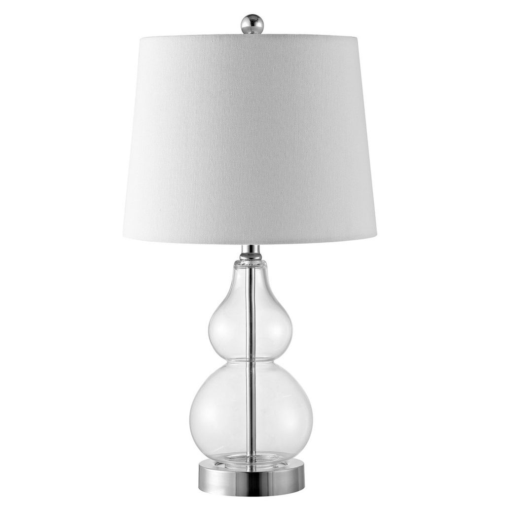 Preview image for Brisor Table Lamp, 12" X 22", Clear/Chrome, Set Of 2