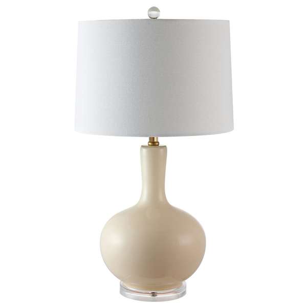 Nilla Table Lamp, 15" X 26.5", Cream/Clear, Set Of 2