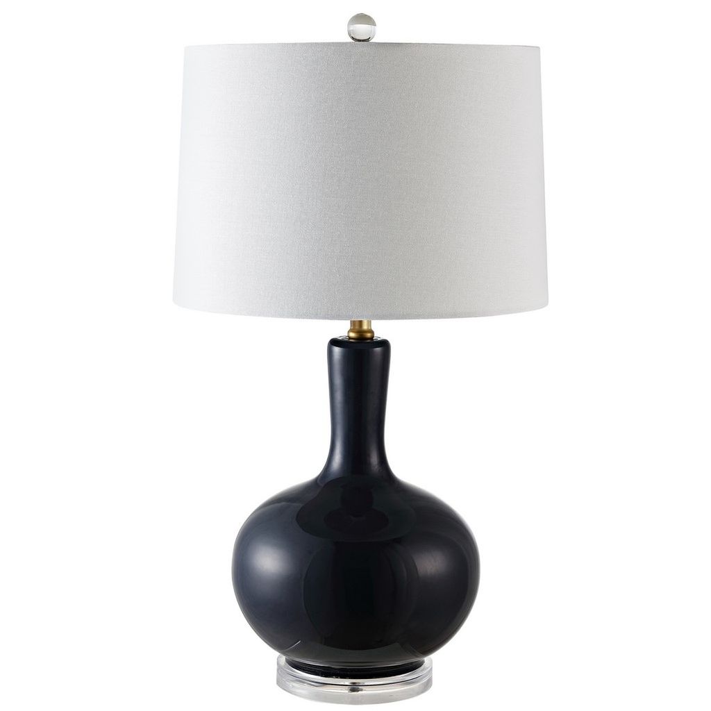 Preview image for Nilla Table Lamp, 15" X 26.5", Navy/Clear, Set Of 2