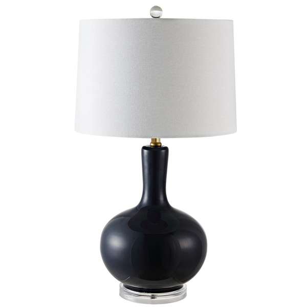 Nilla Table Lamp, 15" X 26.5", Navy/Clear, Set Of 2