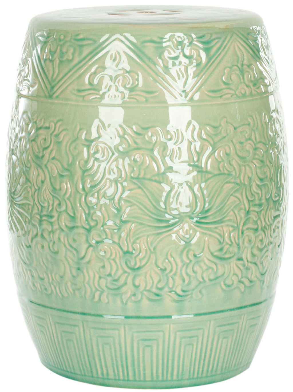 Lotus Garden Stool, 13.75" X 18.5"