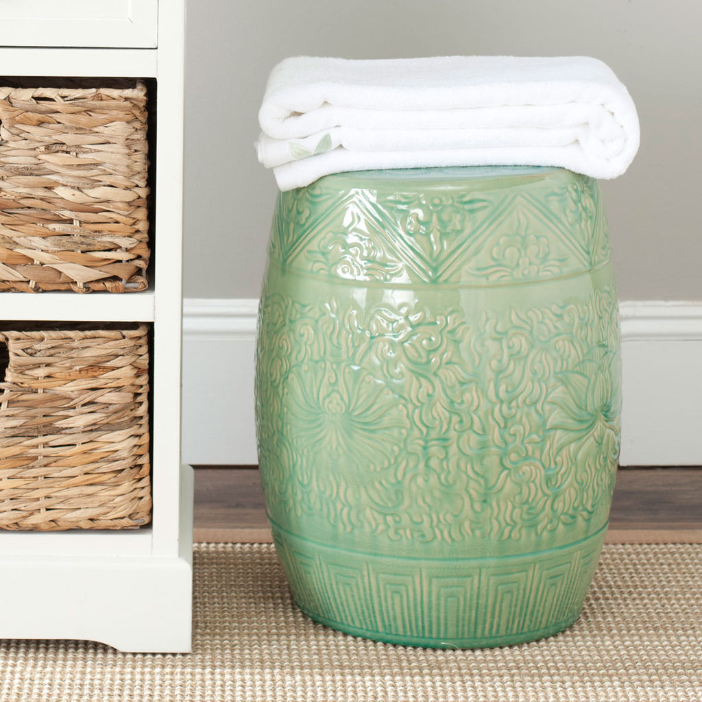 Lotus Garden Stool, 13.75" X 18.5"