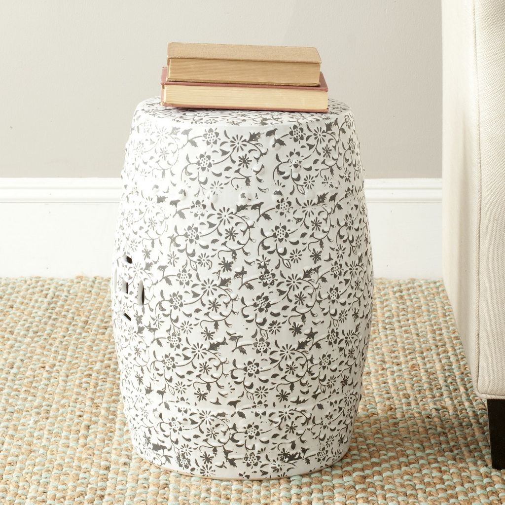 Preview image for Flower & Vine Garden Stool, 13" X 18.5"